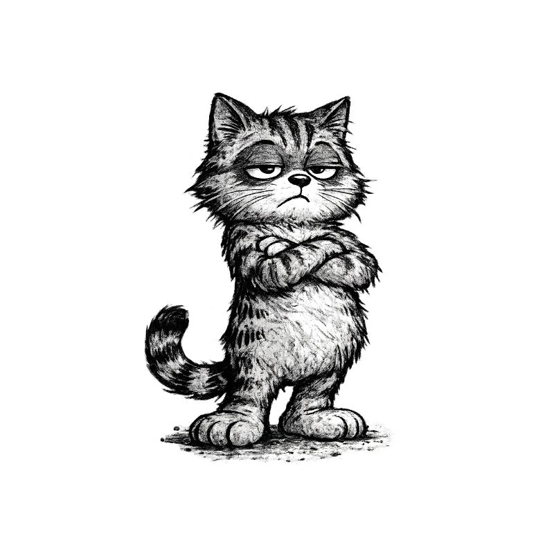 Grumpy Katze – Chef Vibes (Sketch Attitude)