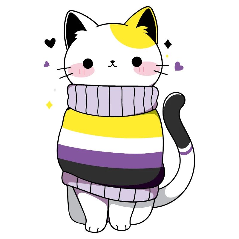 Nonbinary Cat CSD queer pride month LGBT queer