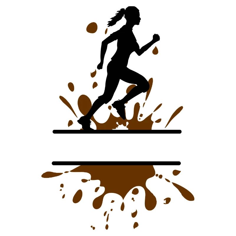 Mud Run Woman – Customizable Runner