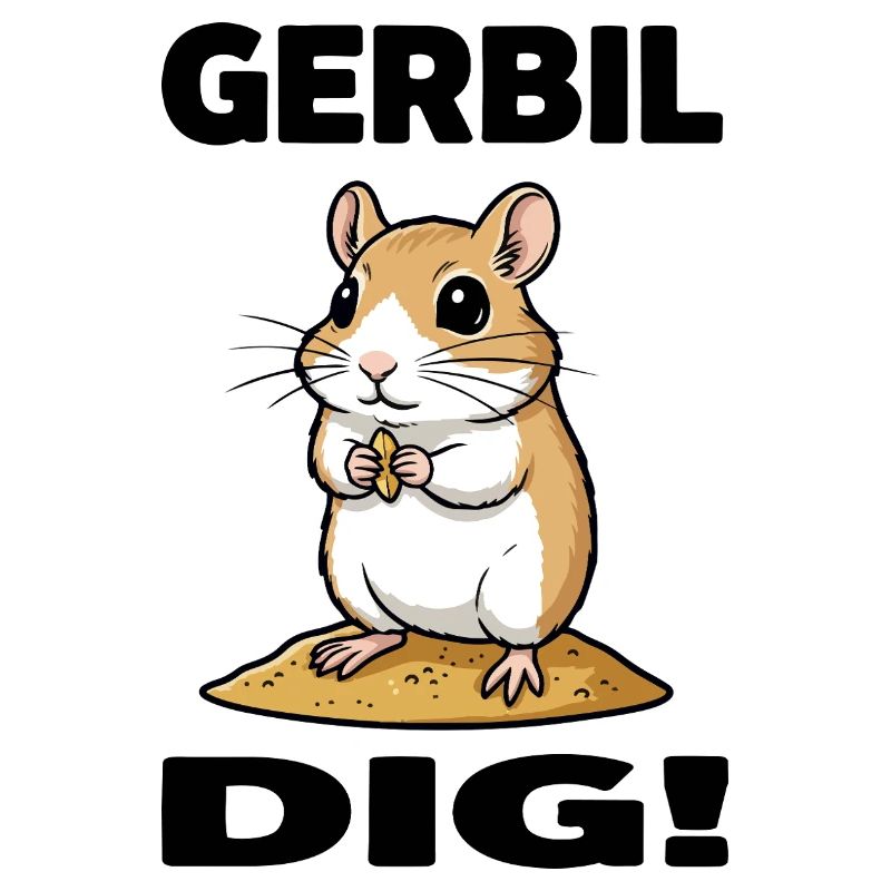 Gerbille Dig Gerbil Rongeur Grain Sable