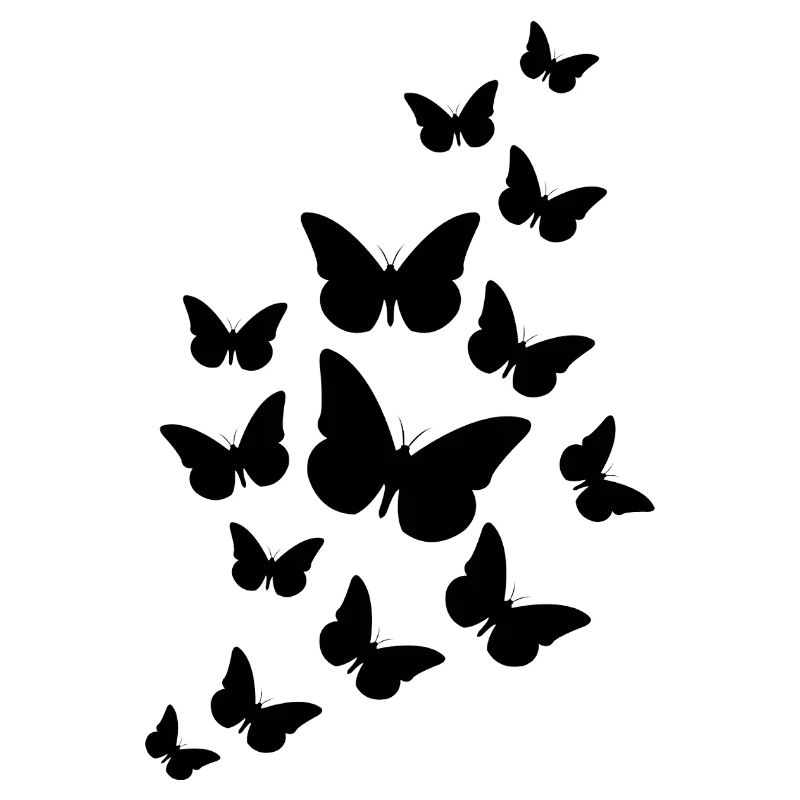 Flatternde Schmetterlinge