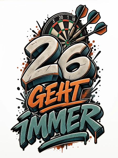 26 Geht Immer Dartboard