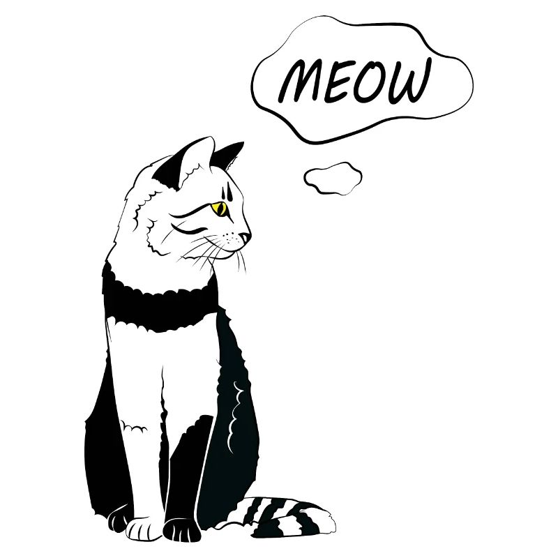 Miaou de chat mignon