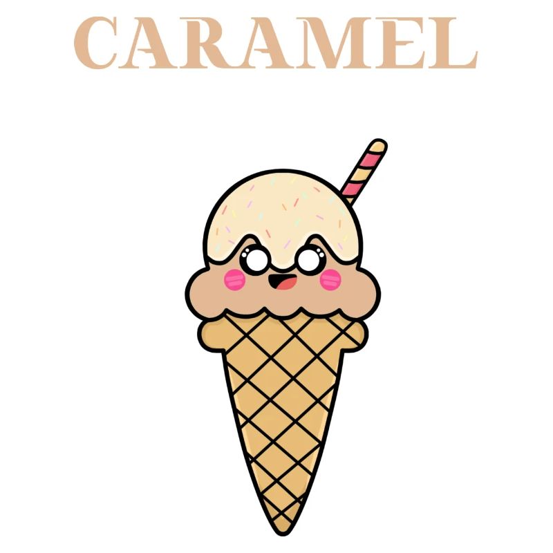 Caramel Karamell Eis Eiscreme Geschenkidee süß