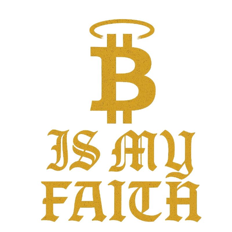 Bitcoin Glauben Symbol Design