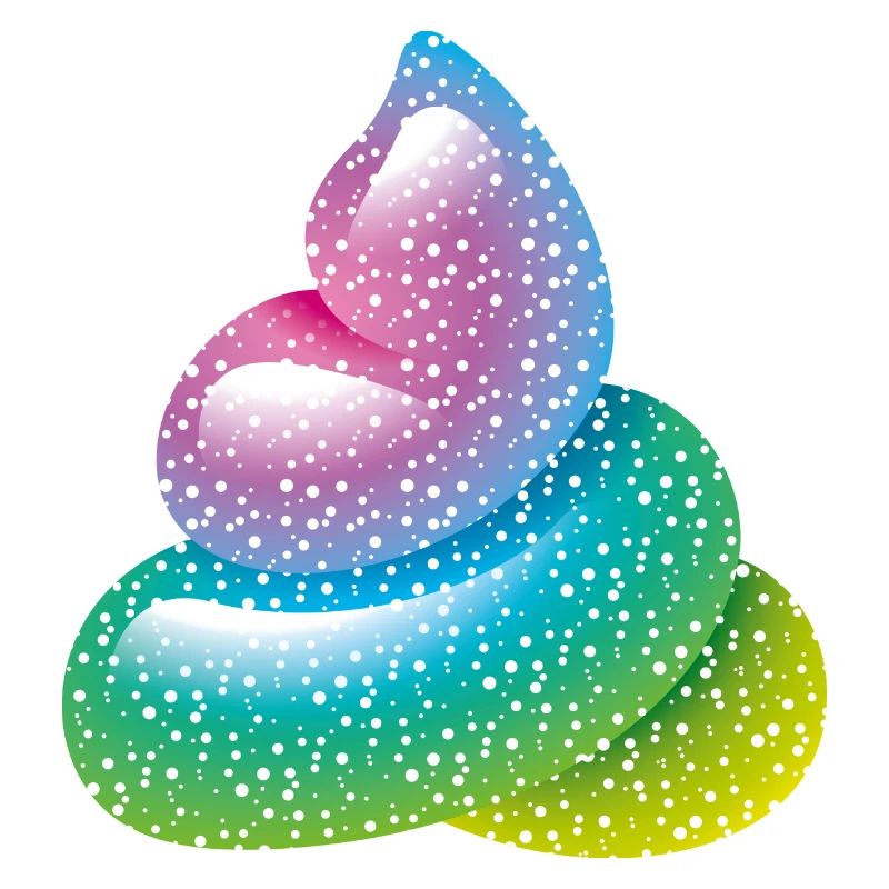 Smiley Glitter Poo