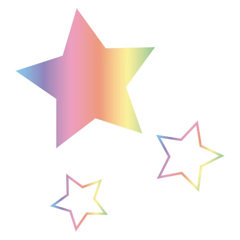 Regenbogen Sterne