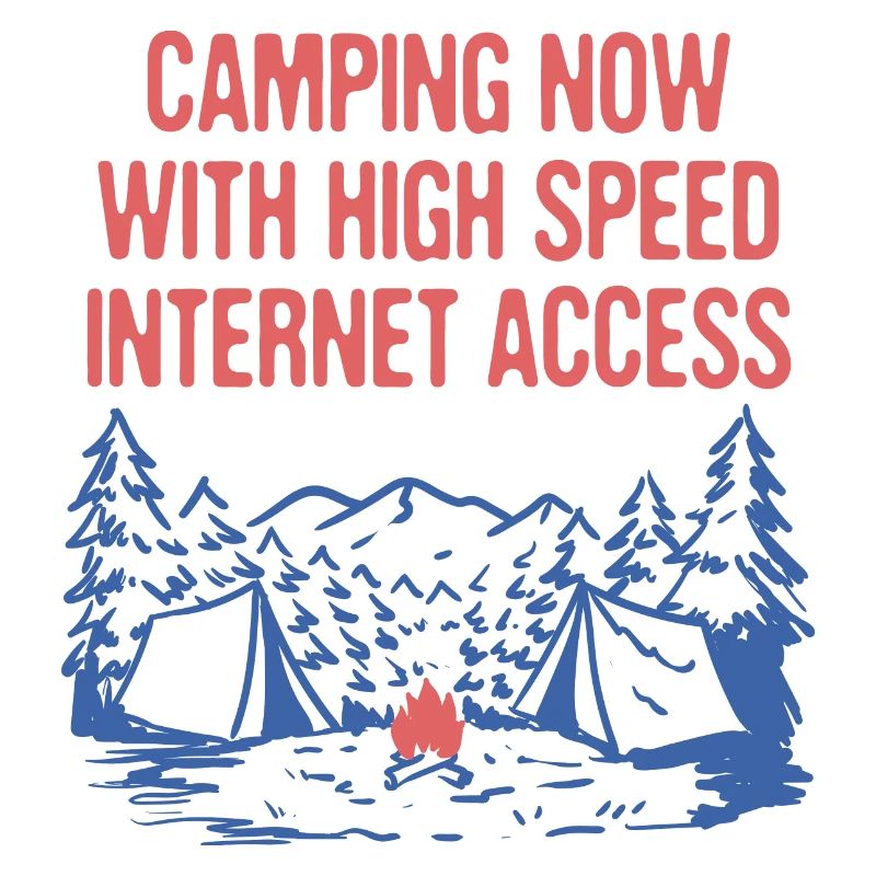 Camping Now With Internet WFH Camper Work From