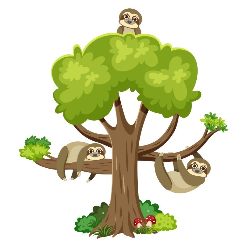 Faultier Baum