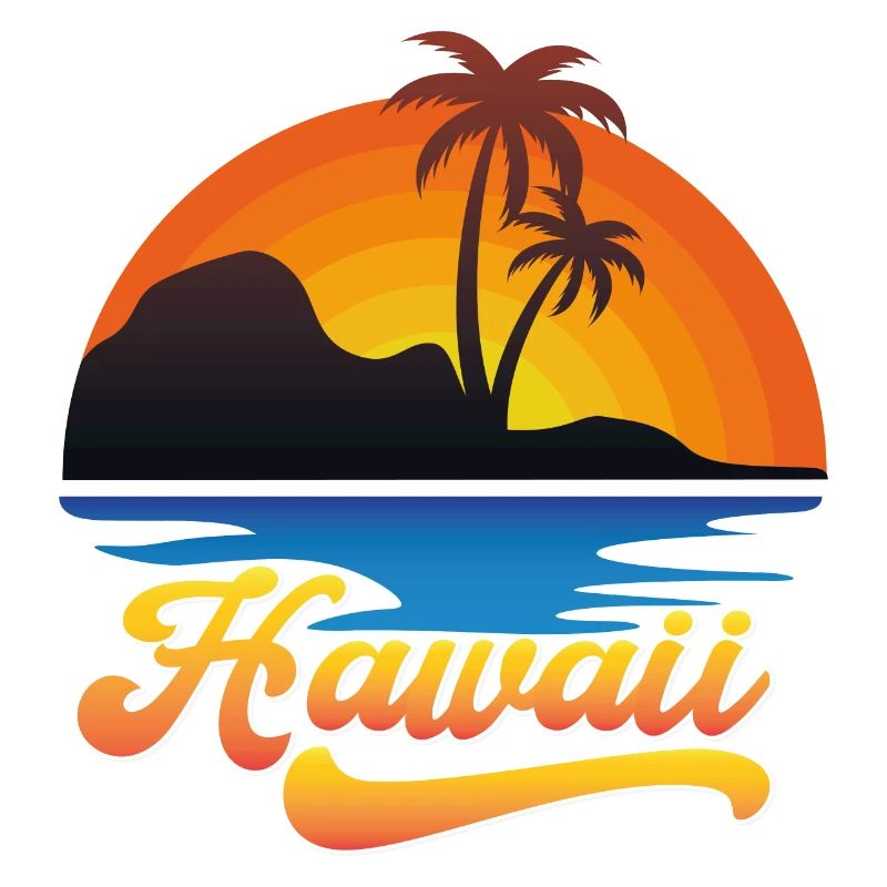 Conception de la plage d’Hawaï