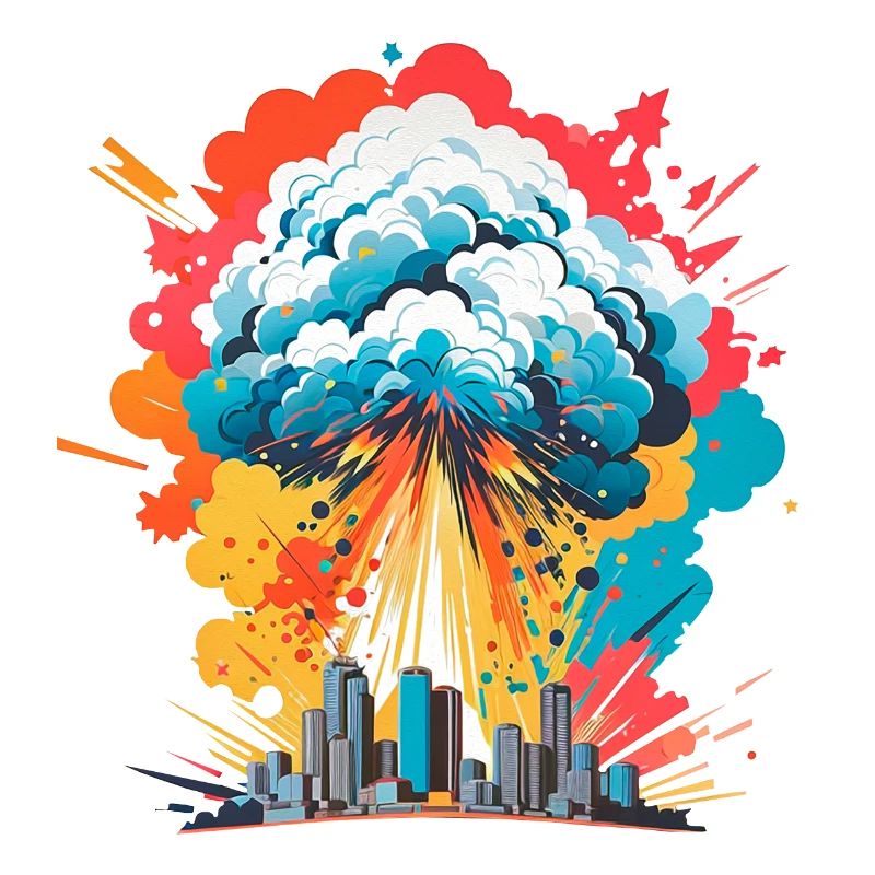 Nuclear explosion mushroom cloud