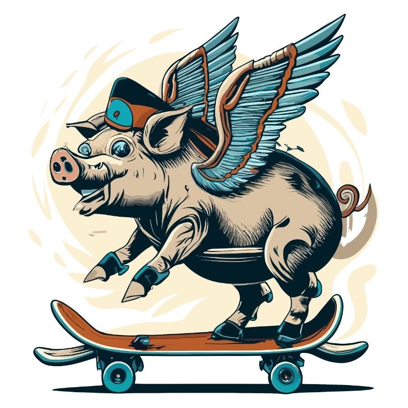 Schwein an Deck