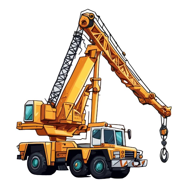 Crane / construction site / winch / crane system
