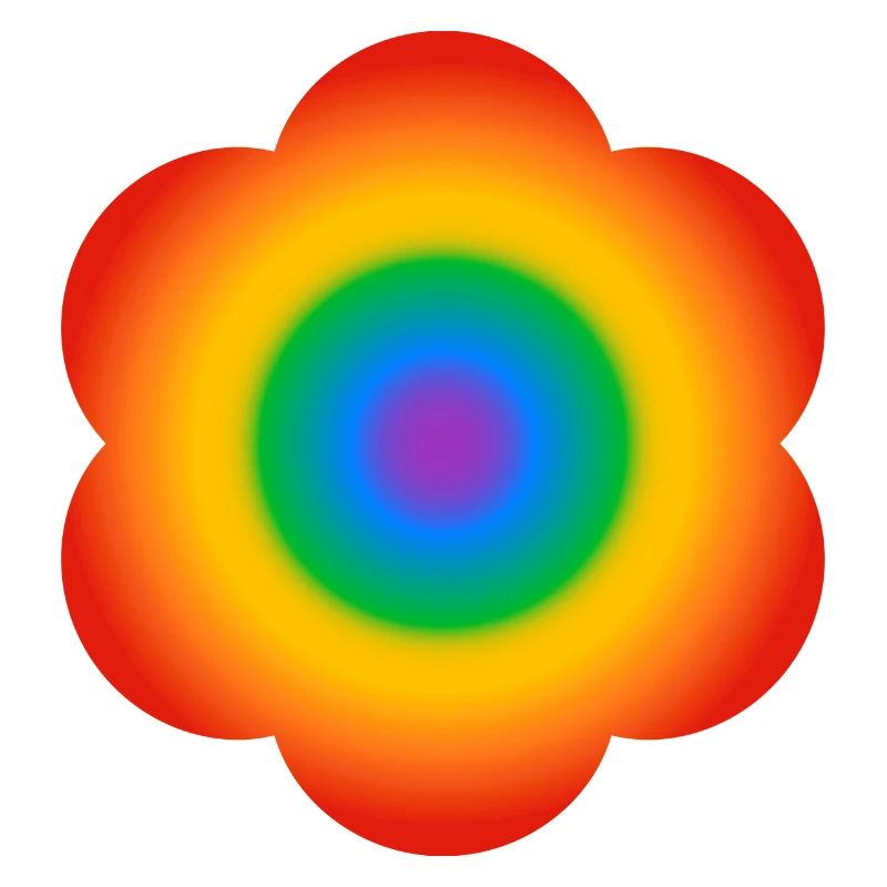 Regenbogen-Blume