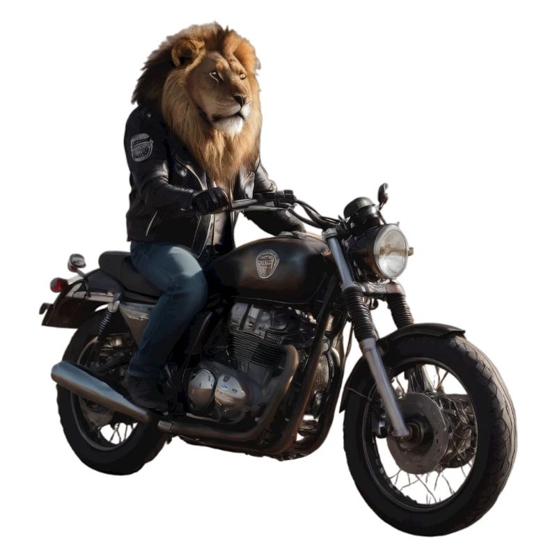 Biker-Löwe