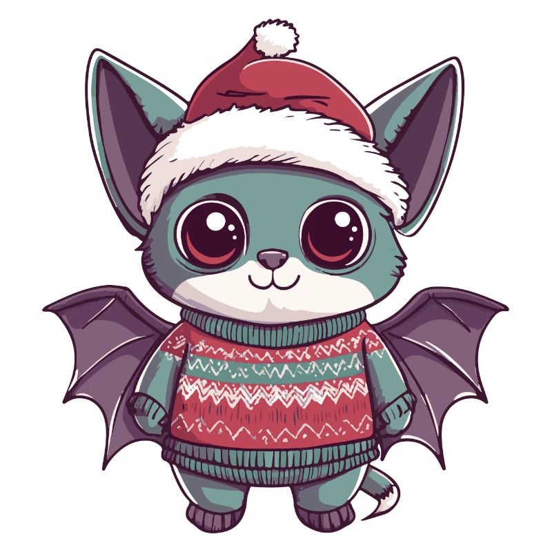 Fledermaus Weihnachten Comic