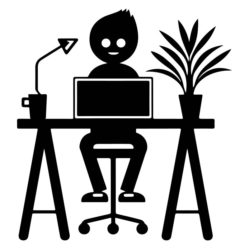 Arbeiter Computer Job Lernen