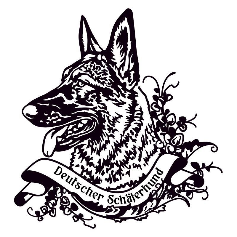 Grey Shepherd on Retro Banner No. 4