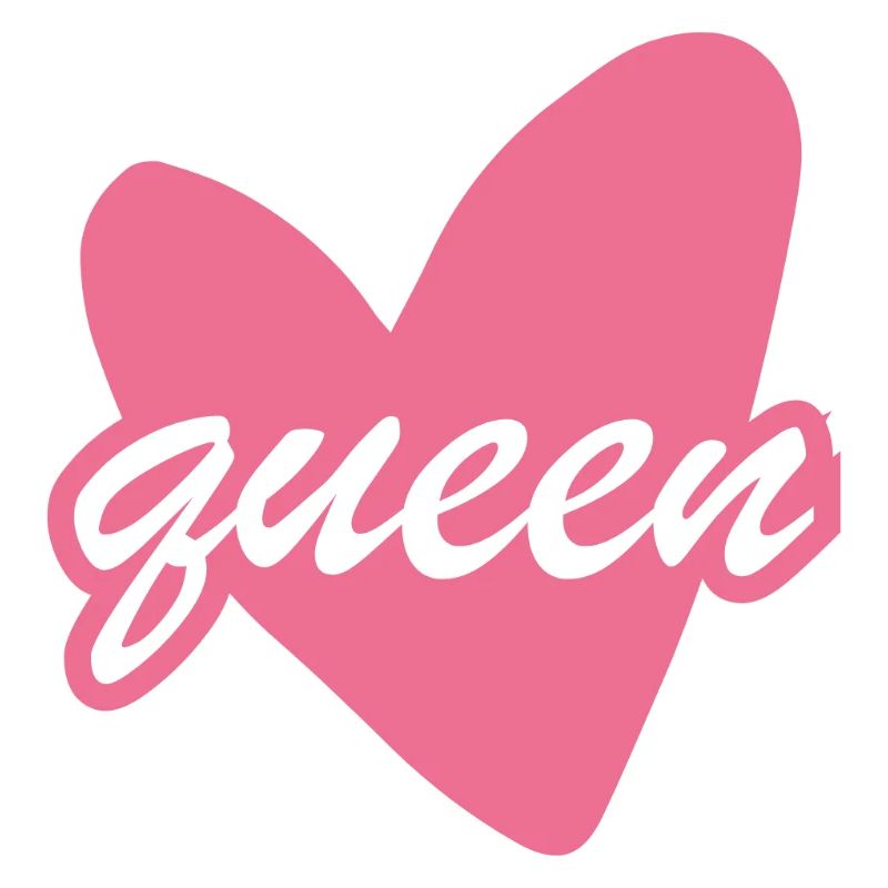 Queen Heart Script Herz Girl