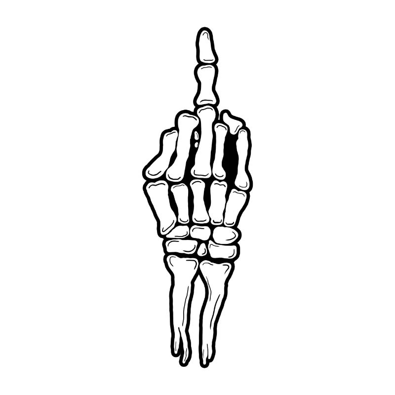Skeleton Middlefinger