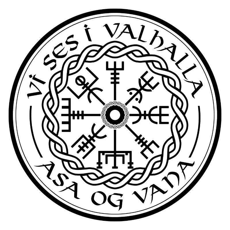 Vegvisir Vikinger Walhalla Spruch Kompass