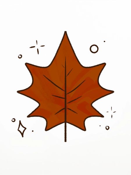 Ahornblatt Herbst
