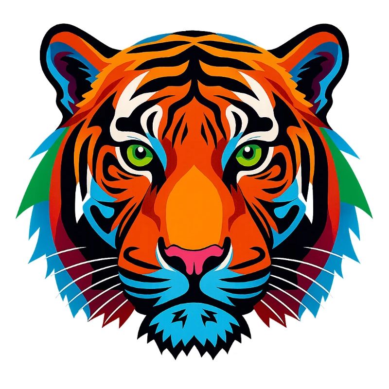 Stylisierte Tiger