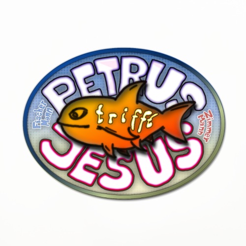 Petrus trifft Jesus Logo - Untersetzer (4er-Set)