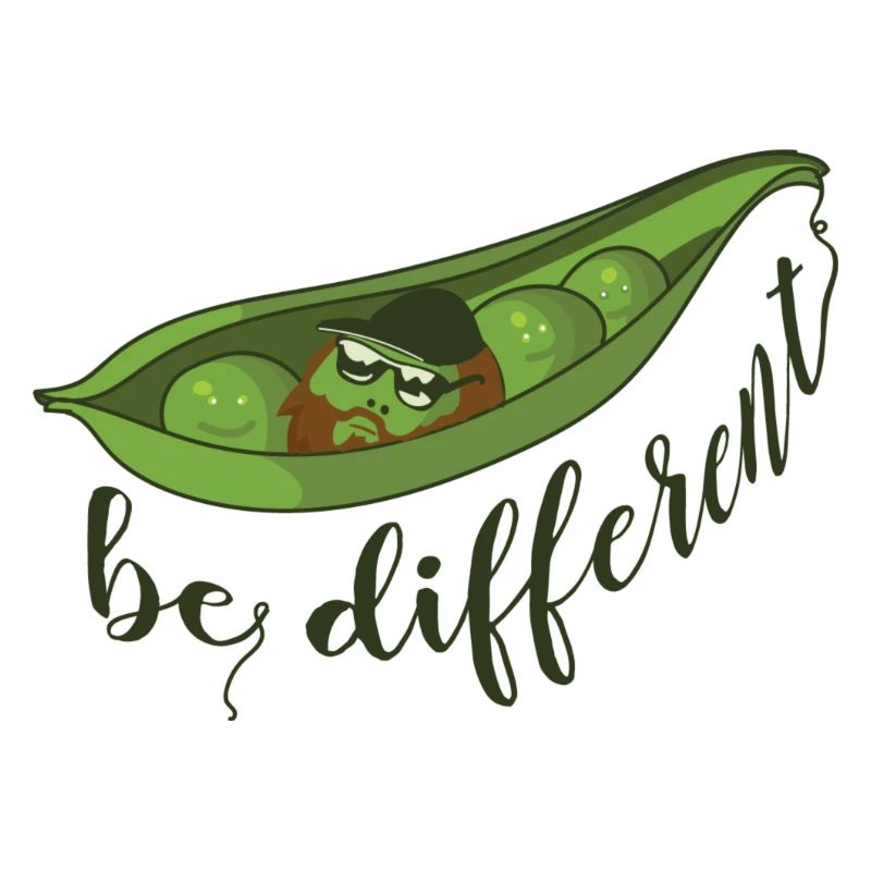 Erbse Hipster different 2