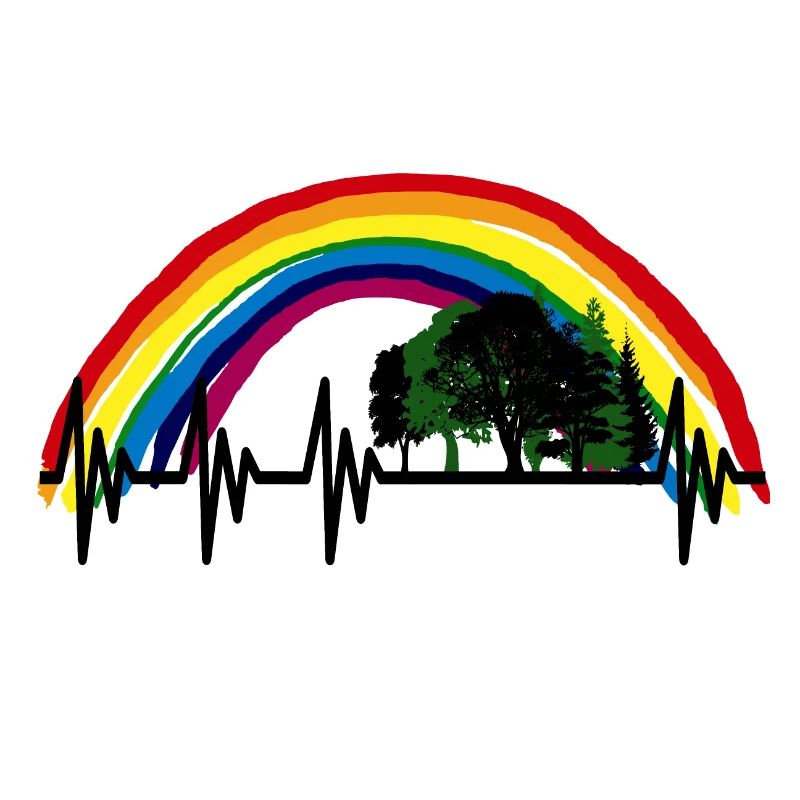 WALD HERZSCHLAG HAMBI REGENBOGEN