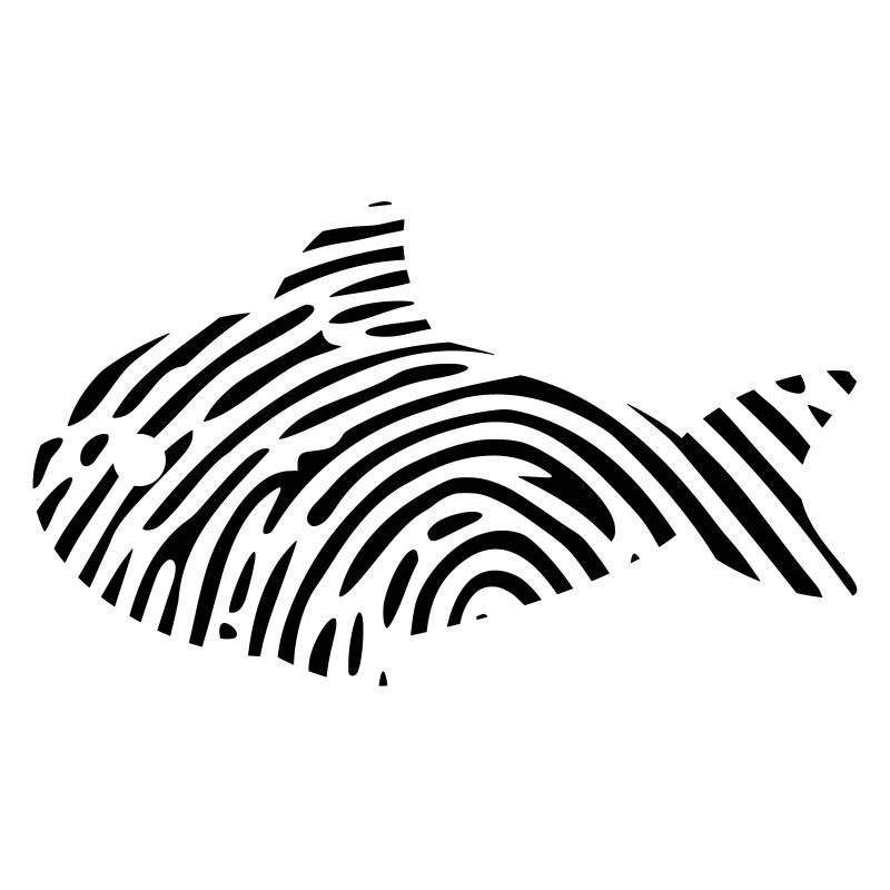 Empreinte digitale ADN ADN poisson poisson poisson pêcheur