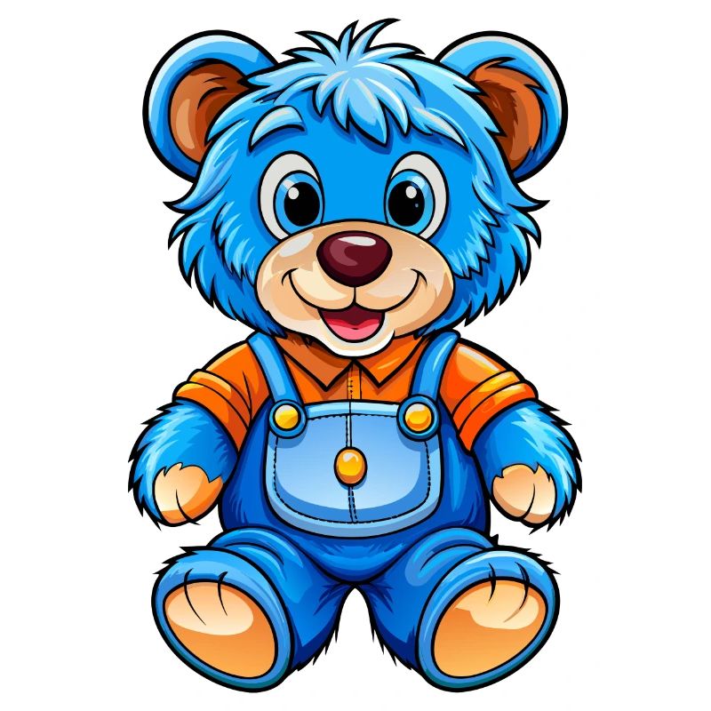 Blauer Teddy