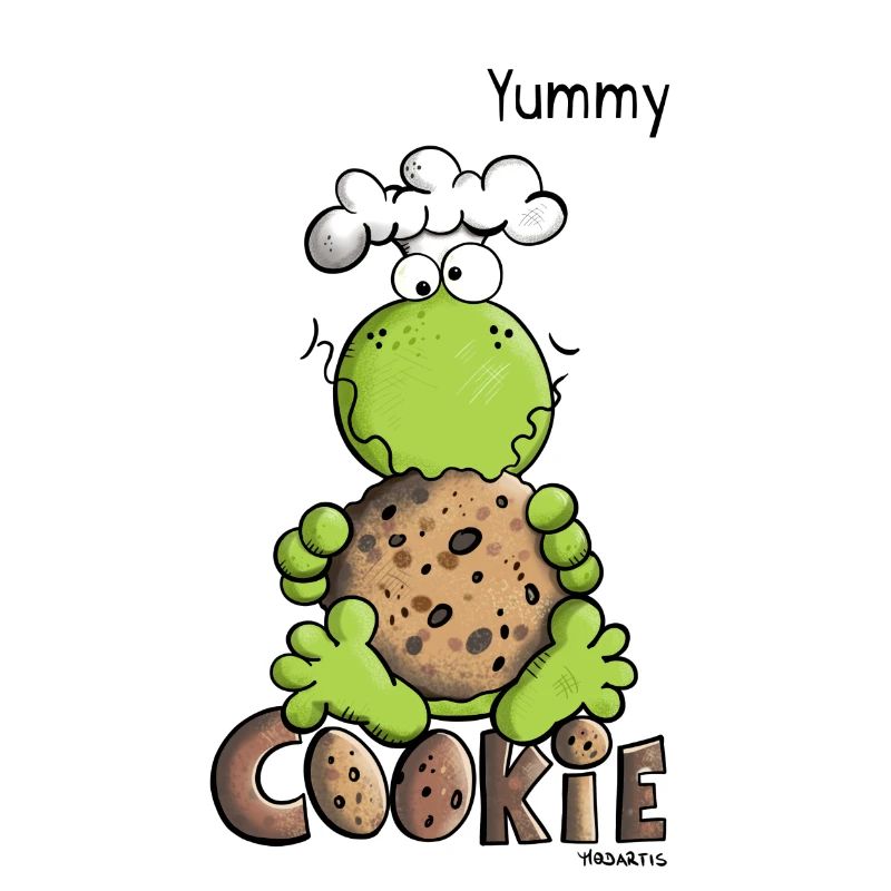 Frog loves cookies - Cookie - Baker - Comic