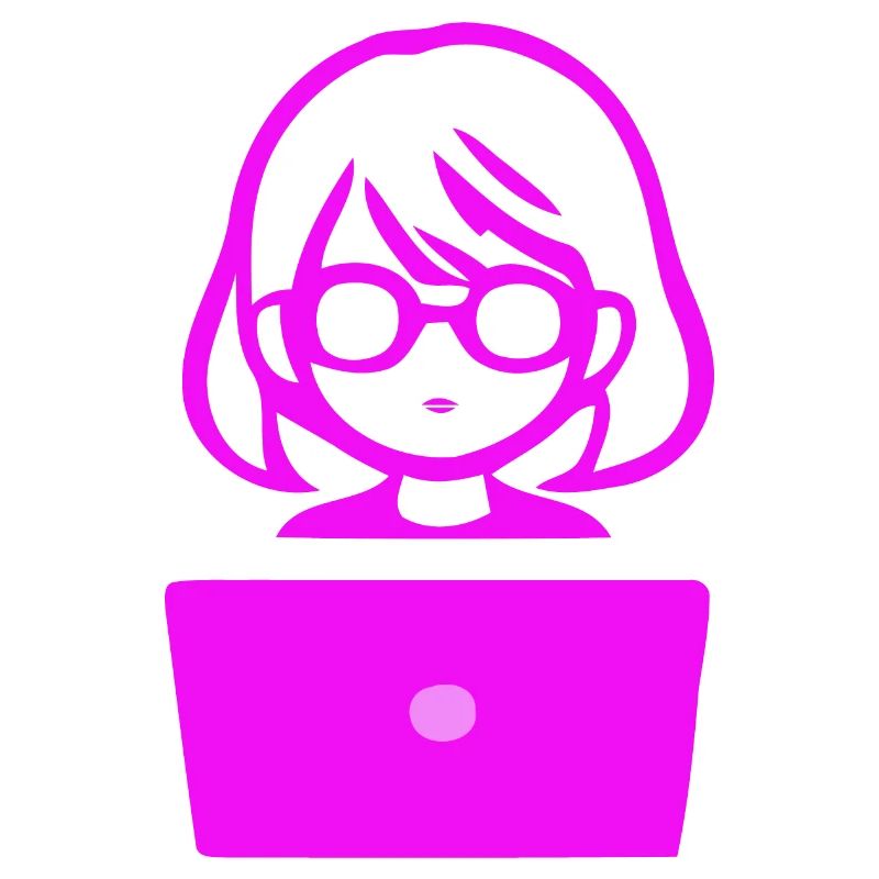 Frau mit Computer Programmierer Coder