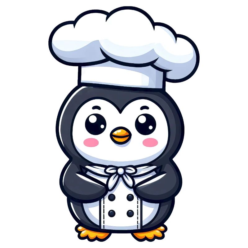 Mignon pingouin Chef bande dessinée conception de bande dessinée