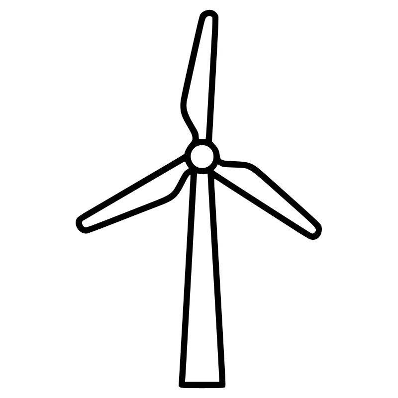 Wind turbine | Renewable Energy Statement Vector