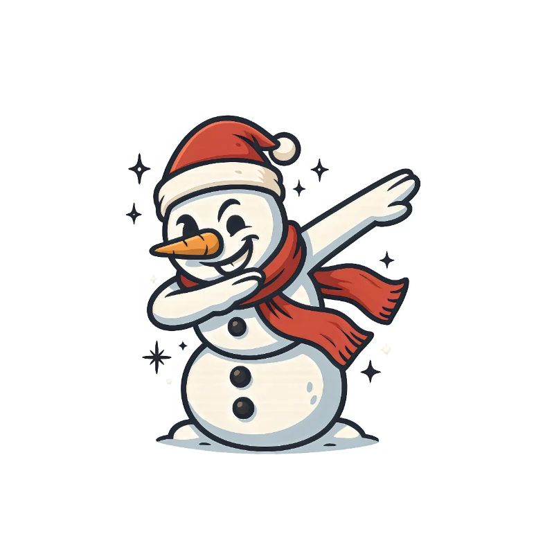 Dabbing Schneemann Dab