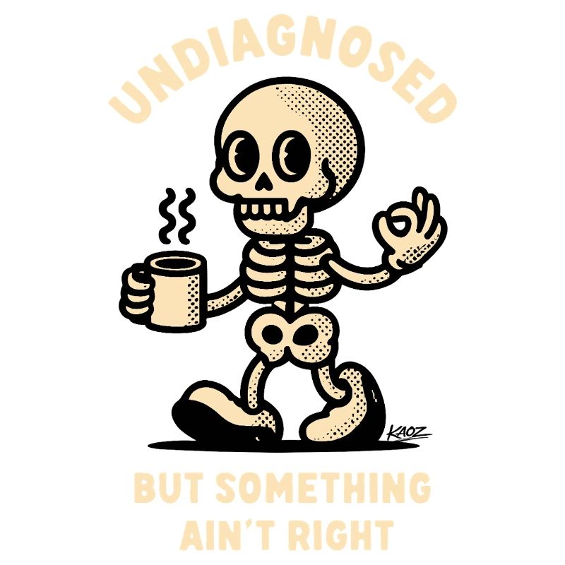 Undiagnosed Skeleton Mug Tee