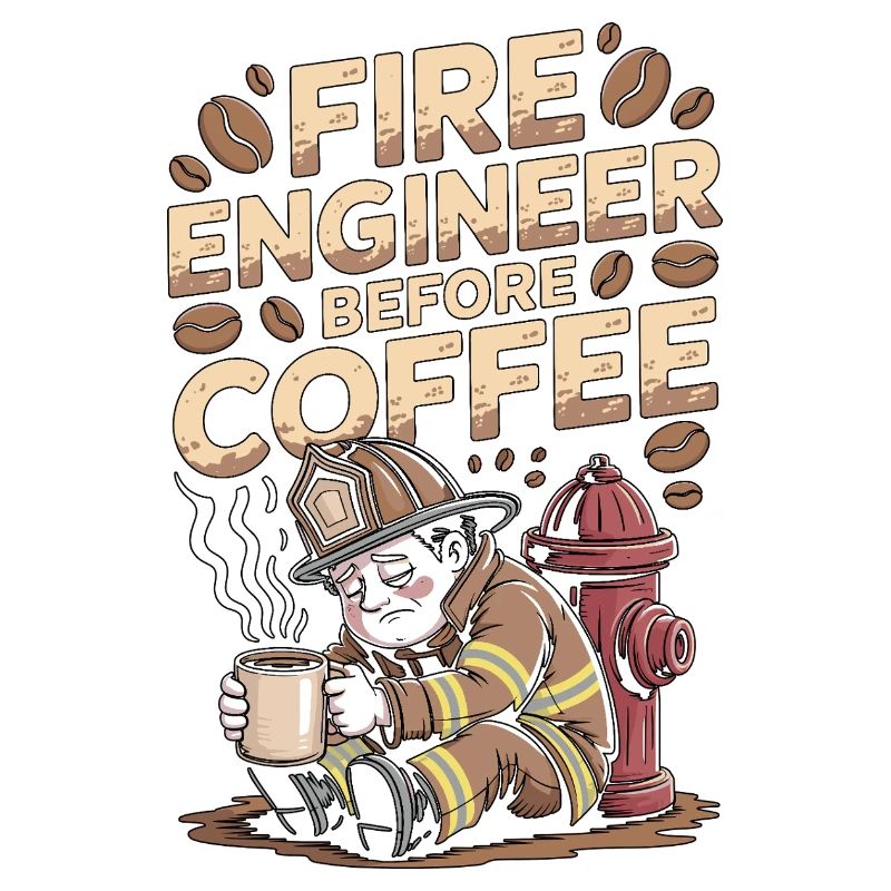 Fire Engineer Before Fire Service Coffee Lover