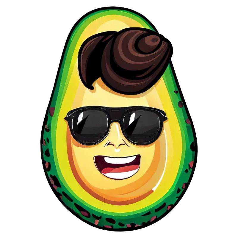 avocado Rock 'n' Roll - 50s Design