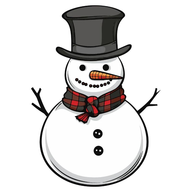 Schneemann Winter Comic