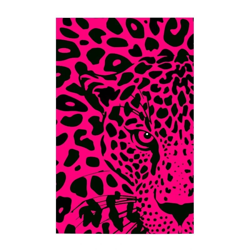 Leopard pattern pink black