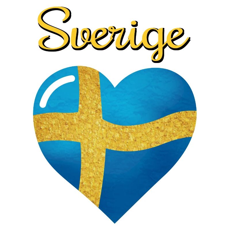 Sveriges flagga, le drapeau de la Suède en forme de