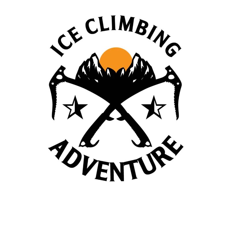 Eiskletterer Eisklettern Sportler Eis Klettern