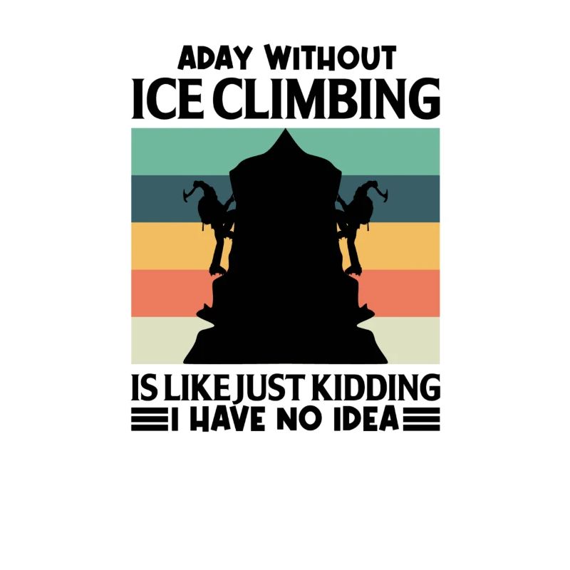 Eiskletterer Eisklettern Sportler Eis Klettern