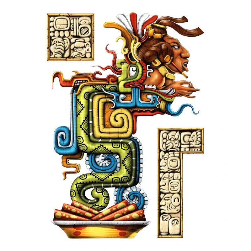 Serpent de vision maya