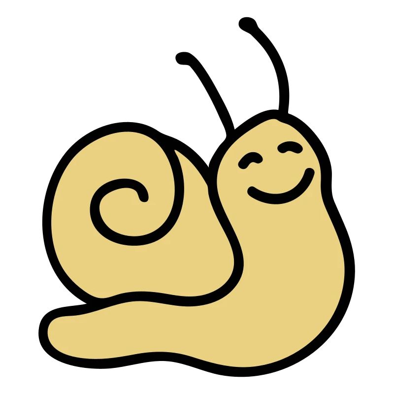 Fröhliche Schnecke