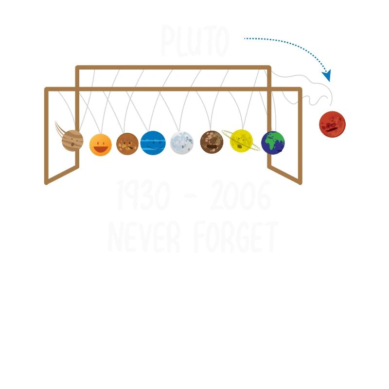 Never Forget RIP Pluto Planet Space Gift