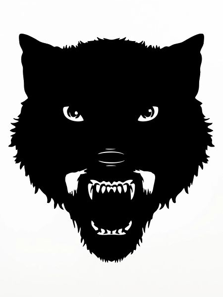 schwarzer Wolfskopf