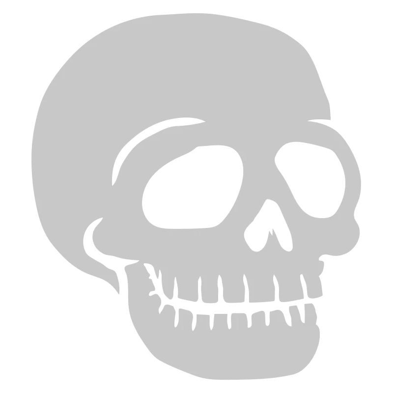 Comic skull friendly skull